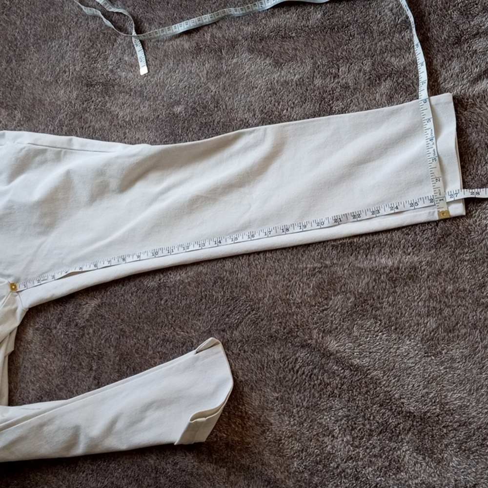 Eileen Fisher Bistretch Twill slim fit pants in Bone - Picture 7 of 10